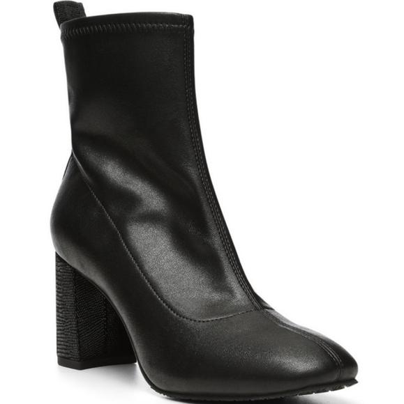 Donald J Pliner Cattie Black Nappa Stretch Leather Boot Size 11 - Picture 1 of 14